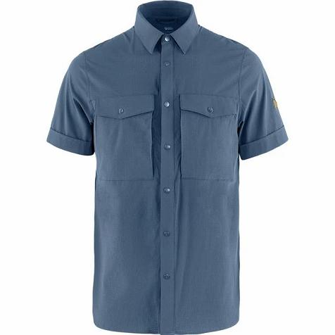 Fjallraven Abisko Shirts Blue Singapore For Men (SG-56179)